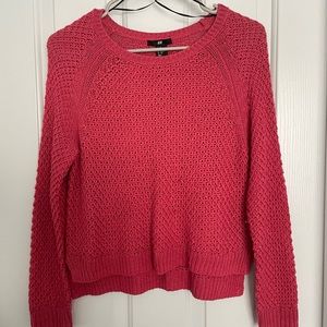 Pink knit sweater